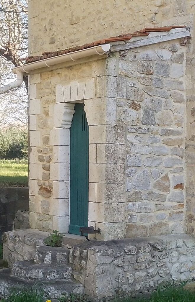 porche on rear terrace entrance